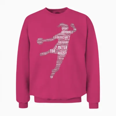 Handball Handballerin Handballspieler Mädchen Frauen Kinder Unisex Sweatshirt - Heliconia