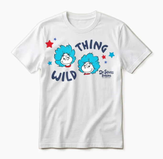 Dr. Seuss Babies Wild Thing Officially Licensed Unisex T-Shirt in White