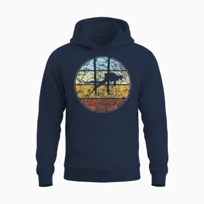 Diving Retro Unisex Hoodie - Navy