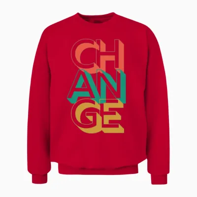 Retro Change Unisex Sweatshirt - Red