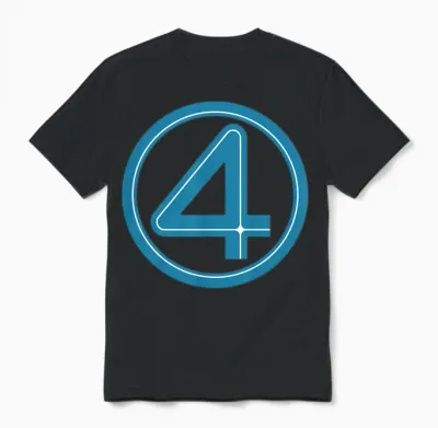 Marvel Studios the Fantastic Four: First Steps Costume Icon Long Sleeve, Black, S Unisex T-Shirt - Black