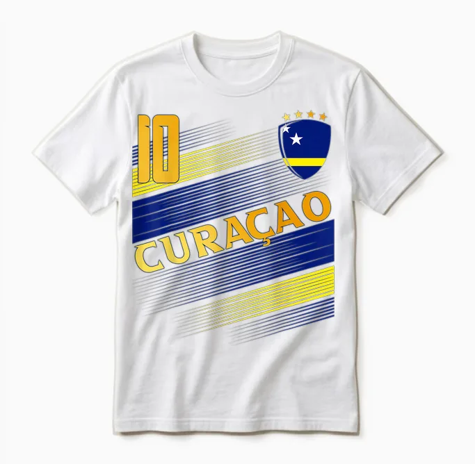 Curacao Flagge Curacaoan Pride Lovers Unisex T-Shirt in White
