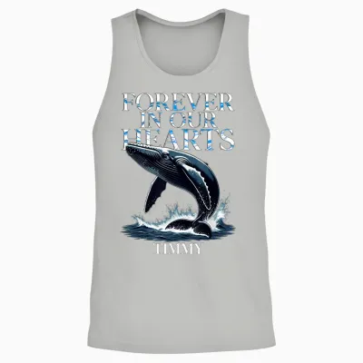Timmy Wal Ostsee Buckelwal Team Hope Free in Our Hearts 2026 Unisex Tank Top - Ash