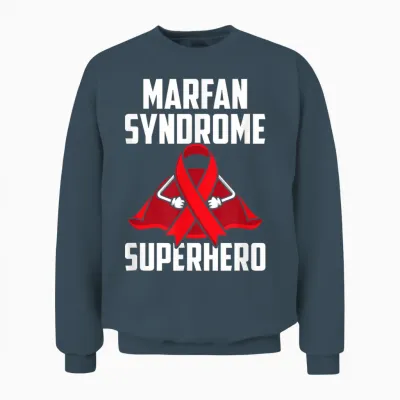 Super-Héros Du Syndrome De Marfan, Survivant, Guerrier Et Combattant Unisex Sweatshirt - Dark Heather