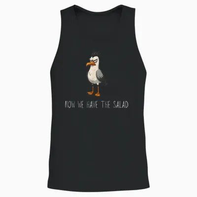 "jetzt Haben Wir Den Salat Lustig Fun Now We Have the Salad Unisex Tank Top - Black