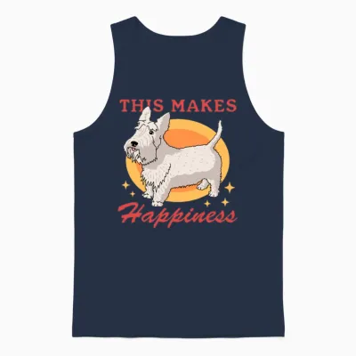 Scottish Terrier Dogs Dog Owner Unisex Tank Top - Navy