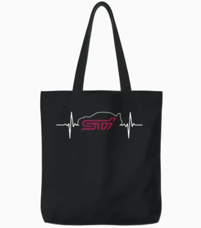 Subaru Impreza Wrx Sti 9 Tote Bags - Black