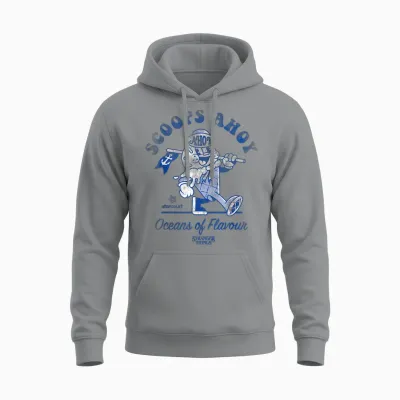 Stranger Things Scoops Ahoy Retro T-Shirt, White, S Unisex Hoodie - Sport Grey