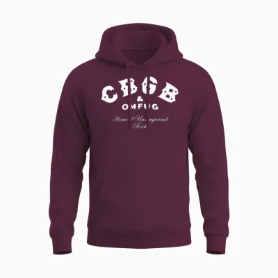 Cbgb Unisex Hoodie - Maroon