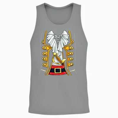 Pirate Buccaneer Costume T Shirt Funny Halloween Unisex Tank Top - Sport Grey
