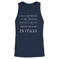 The Mystical Beach of Italy Summer & Unisex Tank Top - Navy – 2