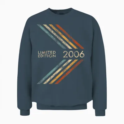 Anniversary 2006 Limited Edition Men Women Vintage Style Unisex Sweatshirt - Dark Heather