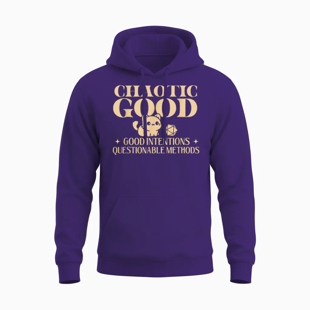 Chaotic Good - Rpg Tabletop Games D20 Tabletop Unisex Hoodie in Purple