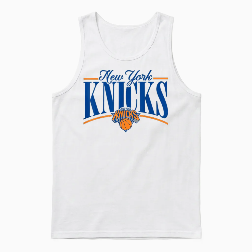 New York Knicks Nba Logo Unisex Tank Top in White