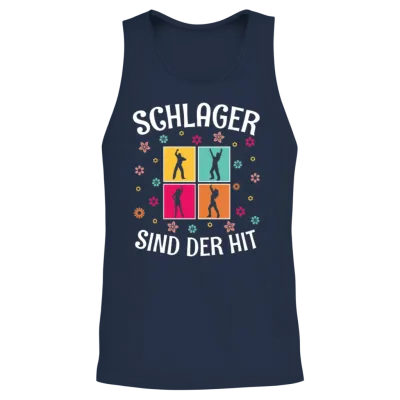 Folk Music Party Festival Outfit German Hits Unisex Tank Top - Navy