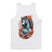 Majestic Horse Lovers Unisex Tank Top - White – 1