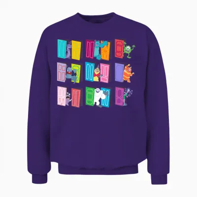 Disney and Pixar’s Monsters, Inc. Doors Unisex Sweatshirt - Purple