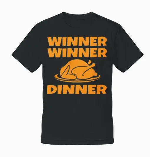 Winner Winner Chicken Dinner Unisex T-Shirt - Black