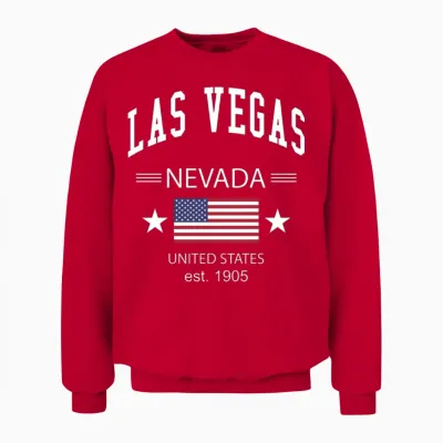 Las Vegas Unisex Sweatshirt - Red