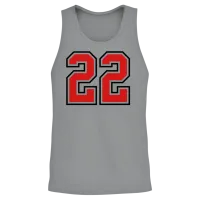 22 Sports Jersey Football Number Unisex Tank Top - Sport Grey – 2