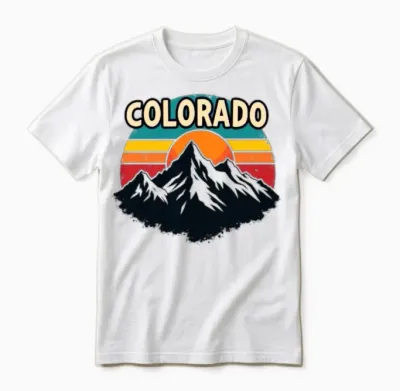 Retro Colorado Unisex T-Shirt - White