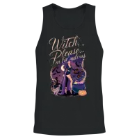 Halloween Witch Please I Am Fabulous Unisex Tank Top - Black – 2