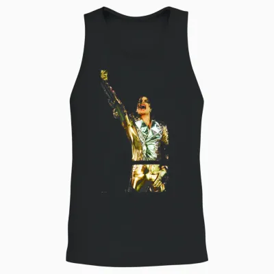80er Jahre Pop Superstar Icon Live History World Tour Prague 1996 Unisex Tank Top - Black