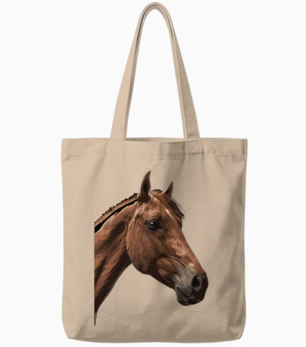 Horse - Lovers Tote Bags in Natural