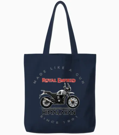 Royal Enfield Himalayan Tote Bags - Navy
