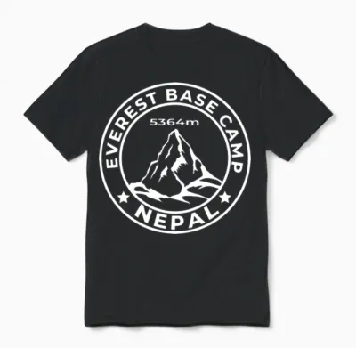 Everest Base Camp Unisex T-Shirt - Black