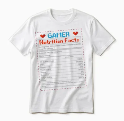 Gamer Clothes Funny Unisex T-Shirt - White