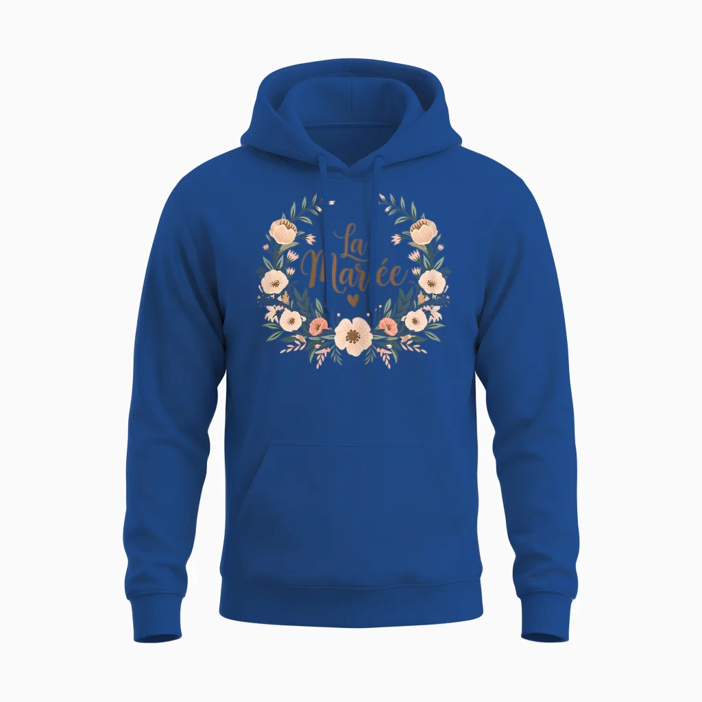 Women's Evjf Custom Team Bride Team Bride Witness Wedding T-Shirt, Black, S Unisex Hoodie in Royal