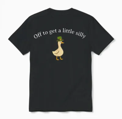 Funny off to Get Little Silly Goose Party St Patricks Day Unisex T-Shirt - Black