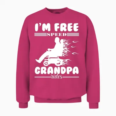 Paraplegia Wheelchair Funny Paraplegic Handicap Unisex Sweatshirt - Heliconia