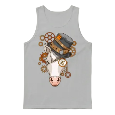 Steampunk Horse Riding Victorian Horses Steampunk Unisex Tank Top - Ash