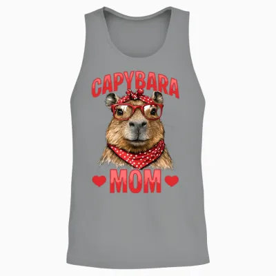 Funny Capybara Dad Unisex Tank Top - Sport Grey