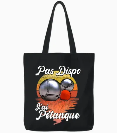 Not Available J'ai Pétanque - Funny Humour for Fan Des Boules Tote Bags - Black