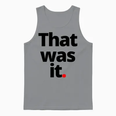 That Was It Nature Retro 80s Unisex Tank Top - Sport Grey