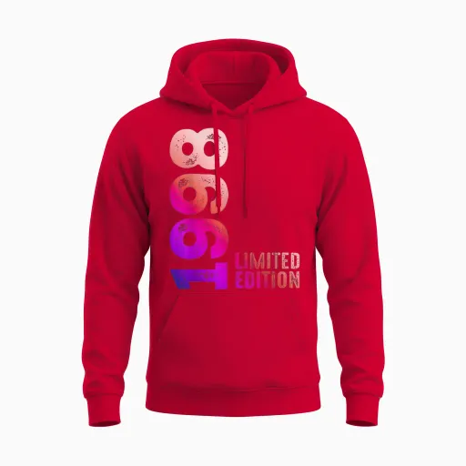 1998 Limited Edition 1998 Birthday Gift T-Shirt, Black, S Unisex Hoodie - Red