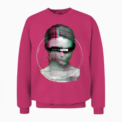 Backprint: Techno Music Vaporwave Edm Party Raver Festival T-Shirt, Black Unisex Sweatshirt - Heliconia