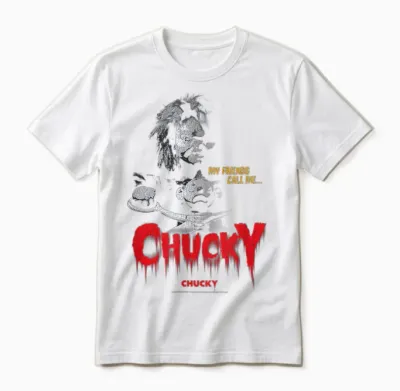 Chucky My Friends Call Me Chucky Vintage Unisex T-Shirt - White