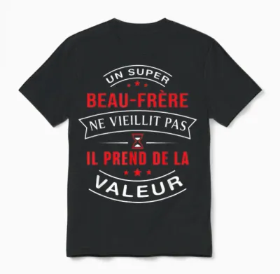 A Super Brother-In-Law Does Not Age Gift Brother-In-Law T-Shirt, Black, S Unisex T-Shirt - Black