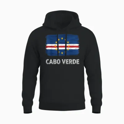 Kap Verde Roots Cabo Verde Kap Verde Flagge Unisex Hoodie - Black