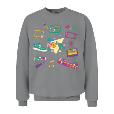 80s Retro Unisex Sweatshirt - Sport Grey