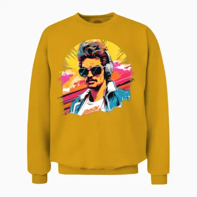 Retro Vision Unisex Sweatshirt - Gold