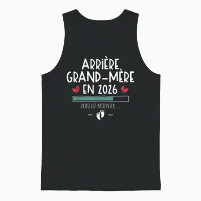 Future Great Grandmother 2026 - Baby Pregnancy Announcement Unisex Tank Top - Black