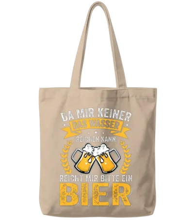 Funny Beer Saying, Party Concert Festival Tote Bags - Natural