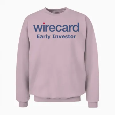 Ligma Sachs Wire Card Early Investor T-Shirt, Men, Financial Interested, Tech Affin, Short Sleeve, T-Shirt, Black, S Unisex Sweatshirt - Light Pink