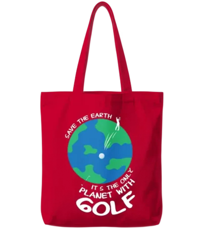 Golf Funny Golfer Tote Bags - Red