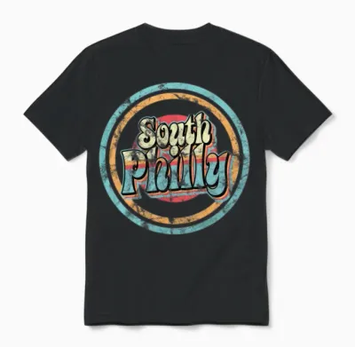 South Philly Retro Unisex T-Shirt - Black